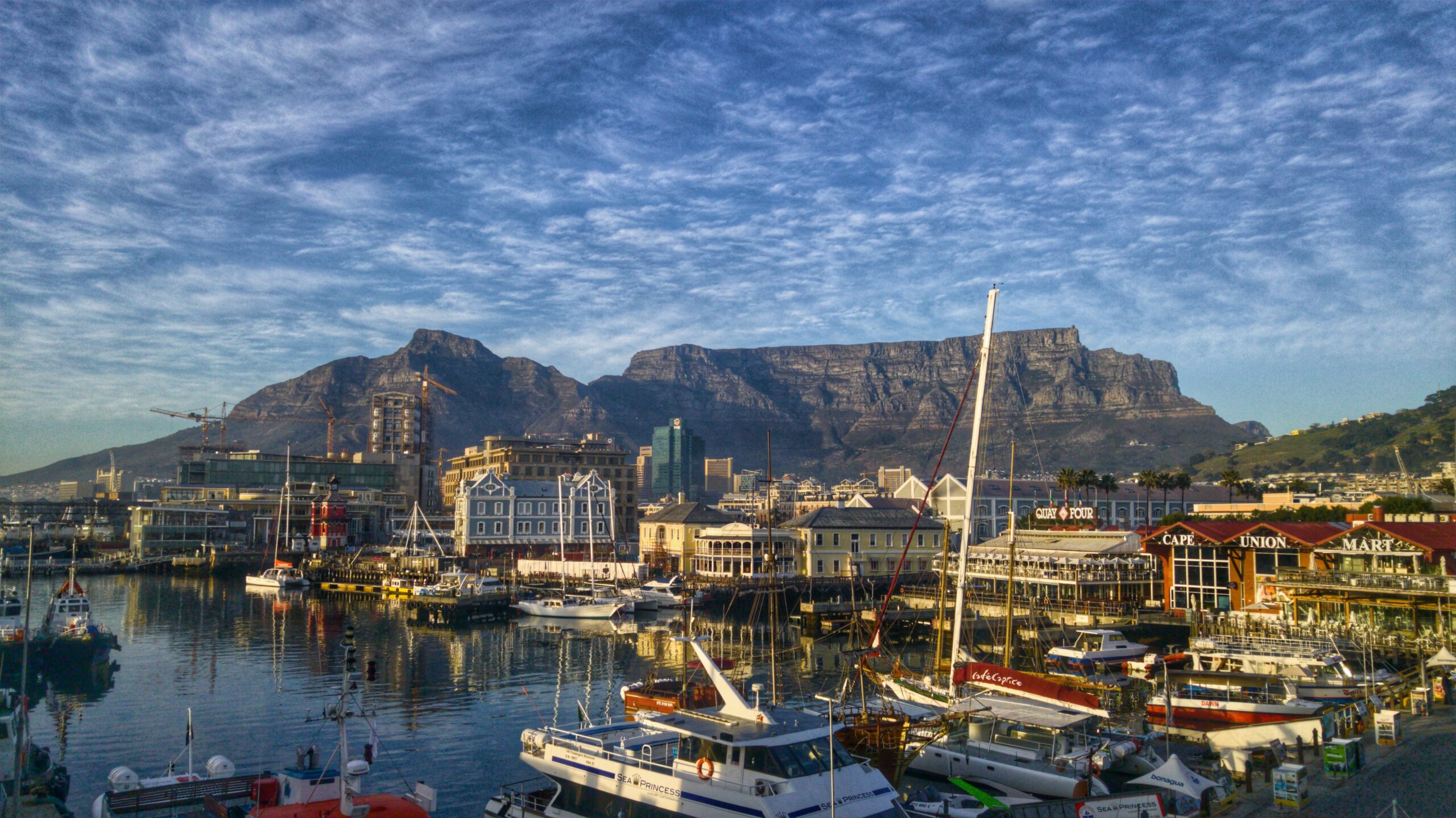 The V&A Waterfront and Table Mountain, Cape Town
