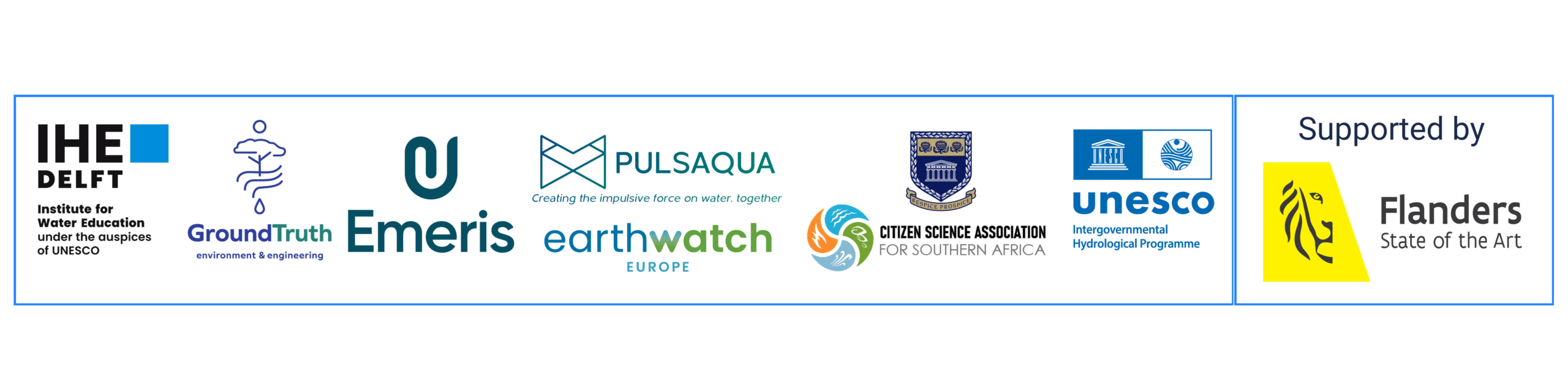 Logos of the CS4Water Conference 2027 co-organisers and supporter